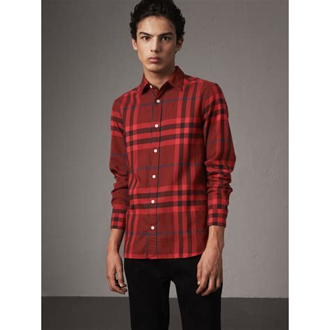 burberry red flannel|Burberry t shirts for men's.